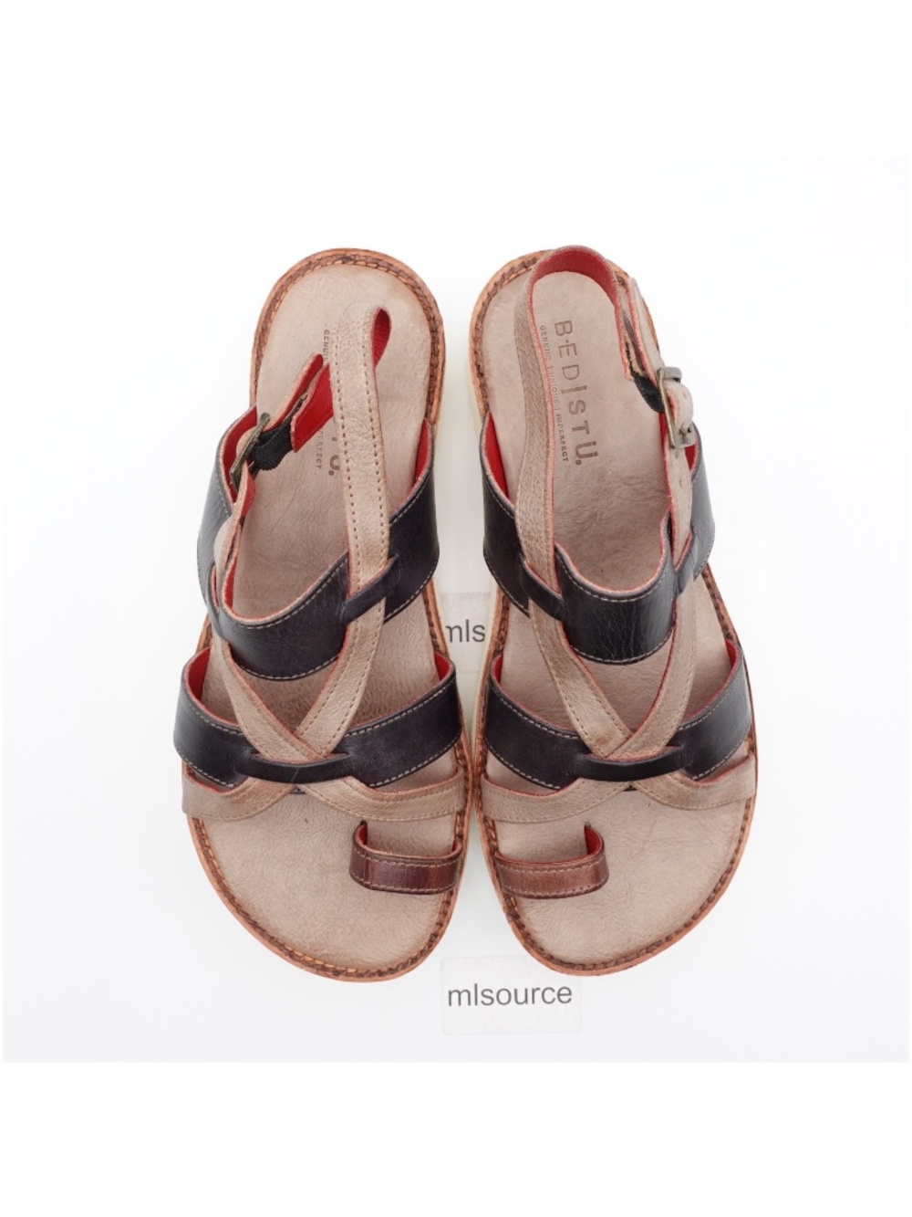 NEW Women's BED/STU Crawler Full Grain Leather Platform Sandals - Picture 3 of 9